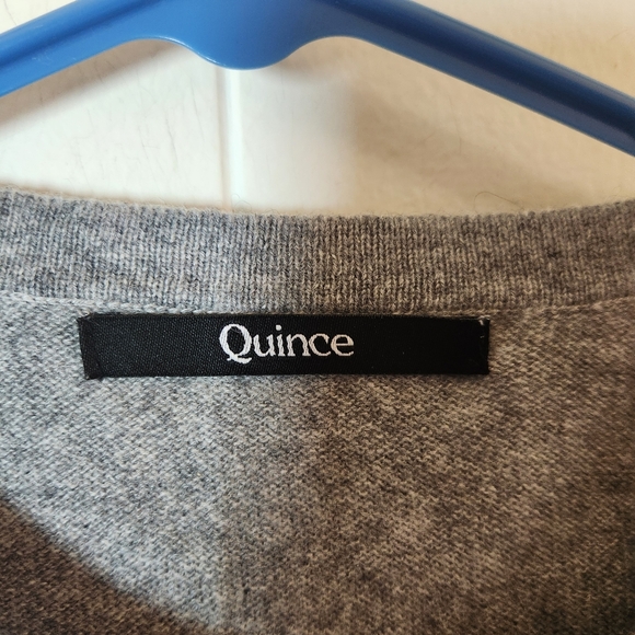 Quince Heather Gray Cashmere Cardigan Size Small - Picture 2 of 15